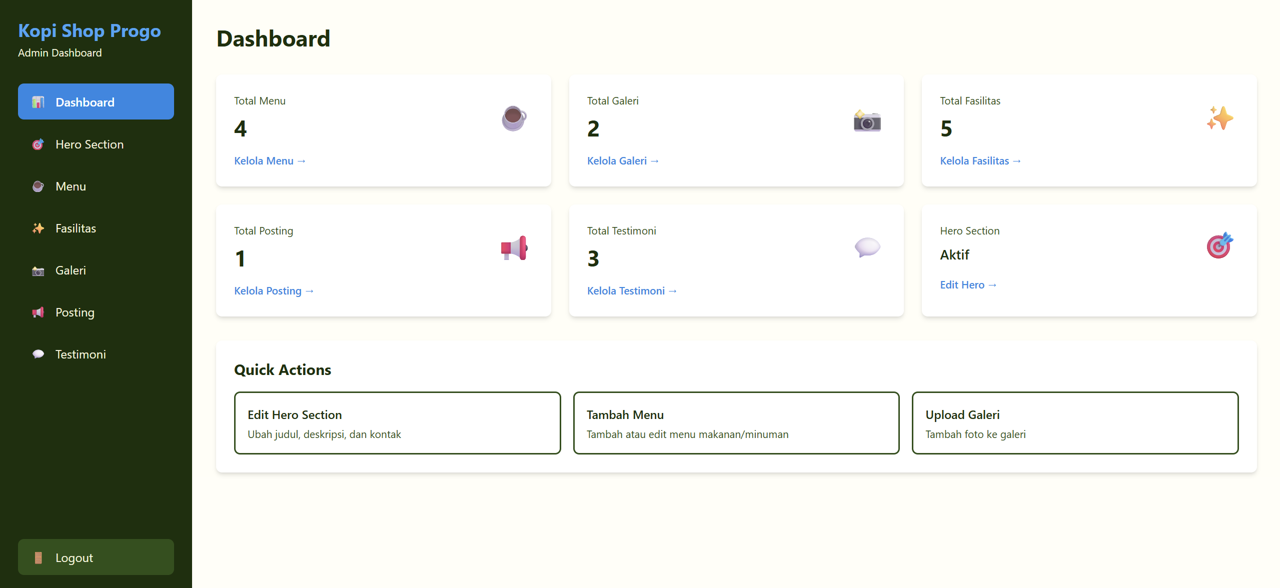 Source Code Landing Page Kopi Shop CMS Hybrid - Modern 5