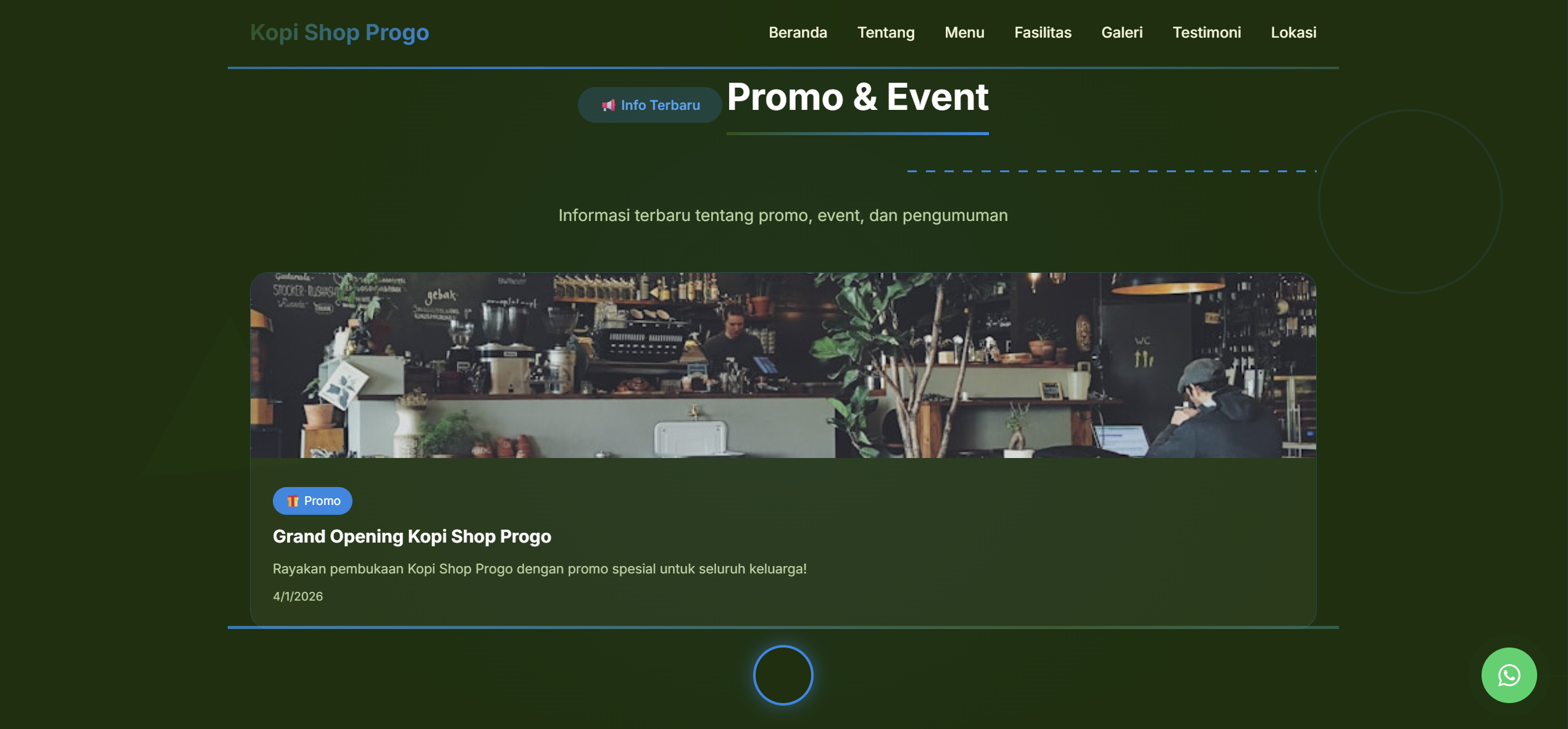 Source Code Landing Page Kopi Shop CMS Hybrid - Modern 9