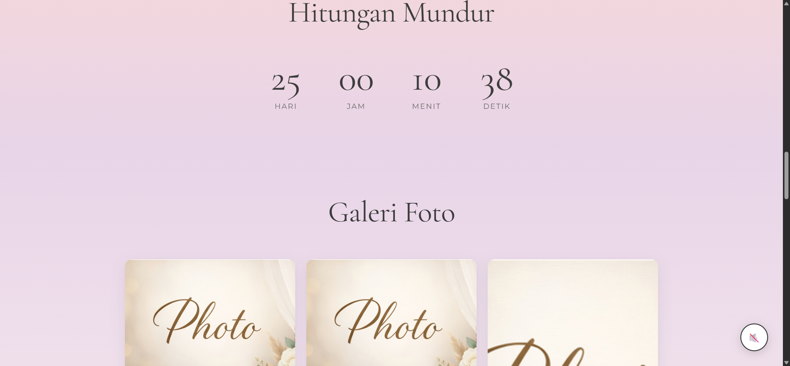 Template Undangan Pernikahan HTML Premium - Modern Romantic Motion 5
